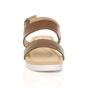 Tan AJVANI Tan Flatform Strappy Sandals, Image 6 of 6
