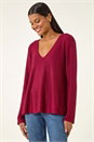 Red Tie Back Knit Jumper, Image 4 of 5