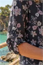 Pink Floral Textured Puff Print Shirt, Image 4 of 4