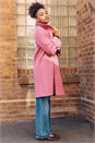 Pink Premium Buttoned Coat, Image 7 of 8