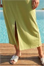 Green Soft Pique Stretch Midi Dress, Image 4 of 4