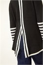 Black Contrast Stripe Detail Knit Jumper, Image 5 of 5