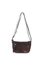 Chocolate 'Naomi' Real Leather Compact Crossbody Bag, Image 4 of 4