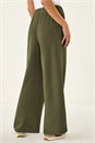 KHAKI Petite Wide Leg Crepe Stretch Trouser, Image 3 of 5