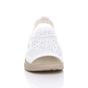 White AJVANI White Slingback Diamante Summer Holiday Comfort Sandals, Image 5 of 5