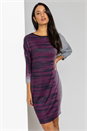 Purple Ombre Animal Print Slouch Dress, Image 1 of 5