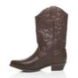 Brown Low Cuban Heel Embroidered Cowboy Western Boots, Image 3 of 6