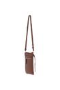 Tan Real Leather Crossbody Smart Phone Bag, Image 3 of 5