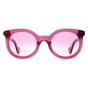 Pink Round Shiny Transparent Fuxia Pink Gradient ML0015, Image 1 of 4