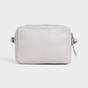 Light Grey Assots London Light Grey 'AVON' Soft Nappa Full Grain Real Leather Crossbody Bag, Image 4 of 5