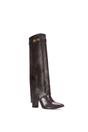 Brown 'Rayna' Block Heel Knee High Foldover Boots With Pointed Toe, Image 2 of 5