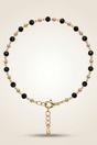 Gold Bead Chain Nazaria protection Indian Payal Emo Anklet, Image 1 of 2