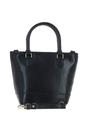 Black Small Real Leather Bucket Bag, Image 1 of 4