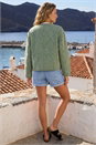 Sage Cotton Twill Quilted Jacket , Image 3 of 4