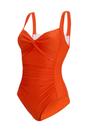 Orange Sakari Tummy Control One Piece Swimsuit, Image 3 of 3