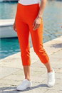 Burnt Orange Cropped Stretch Trouser, Image 3 of 4