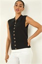 Black Dusk Bow Detail Knit Top, Image 4 of 5