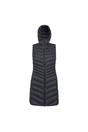 Black Florence Padded Long Gilet, Image 1 of 5