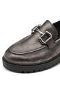 Silver Tamaris Silver Tamaris  Pewter Leather Platform Loafers, Image 8 of 8