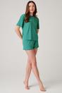 Green "Sunny St Ives" Bamboo Short Pyjama Set, Image 2 of 4