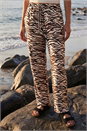 Black Petite Zebra Print Trouser, Image 2 of 3
