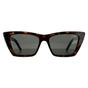 Brown Cat Eye Dark Havana Grey SL 276 MICA Sunglasses, Image 1 of 6