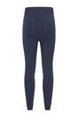 Navy Fluffy Fleece Lined Thermal Leggings, Image 2 of 4