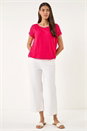 PINK Cut Out Detail Stretch Top, Image 2 of 5
