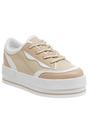 Camel Wink Platform Trainers, Image 1 of 7
