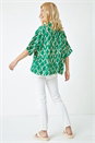 Green Relaxed Graphic Print Shirt, Image 3 of 5