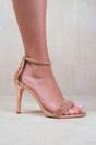 Rose Gold 'Sabra' High Heel Sandals, Image 4 of 4