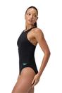 Charcoal Racer One Piece Swimsuit, Image 1 of 4