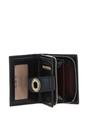 Black Real Leather Purse with Turnlock & Zip Pocket, Image 2 of 3