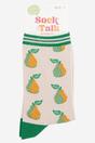 Cream Pear Fruit Bamboo Socks - Cream, Image 3 of 3