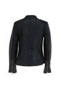 Black Ashwood Leather Black 'Kate' Real Leather Mandarin Collar Biker Jacket, Image 3 of 5