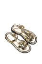 Gold XY LONDON Gold 'Maddison' Chunky Gladiator Sandals With Ankle Strap, Image 6 of 6
