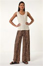 Stone Button Detail Stretch Top, Image 2 of 5