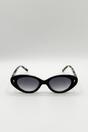 Black Classic Cat-Eye Sunglasses, Image 2 of 5