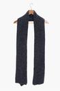 Dark Grey Plain Wool Blend Winter Scarf, Image 3 of 4