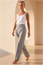 Grey Petite Straight Leg Ponte Stretch Trouser, Image 2 of 4