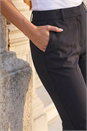 Charcoal Long Bootcut Stretch Trousers, Image 4 of 4