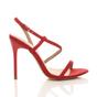 Red High Heel Party Barely There Sandals, Image 2 of 6