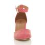 Coral AJVANI Coral Mid Block Heel Ankle Strap 2 Part Heels, Image 6 of 6