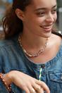 Beige Gold-Plated Cowrie Shell Bohemian Bracelet, Image 2 of 2