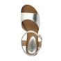 Silver Low Wedge Heel Buckle Sandals, Image 6 of 7