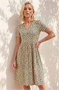 Stone Petite V-Neck Pocket Dress, Image 1 of 4