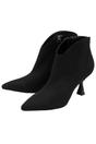 Black Amelia Faux Suede Kitten Heel Ankle Boots, Image 4 of 5