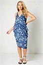 Light Blue  Jersey Cocoon Dress, Image 2 of 4