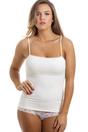 Ivory Camille Lingerie Ivory Floral Lace Trim Stretch Camisole, Image 1 of 4