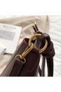 Brown 'Rhiannanon' Faux Leather Shoulder Tote Bag With Adjustable Strap, Image 6 of 7